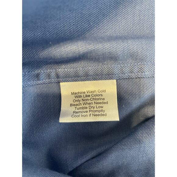 Kenneth Cole Awearness Mens Neck 18.5 LongSleeve ButtonUp Non Iron Slim Fit Blue - Picture 5 of 10